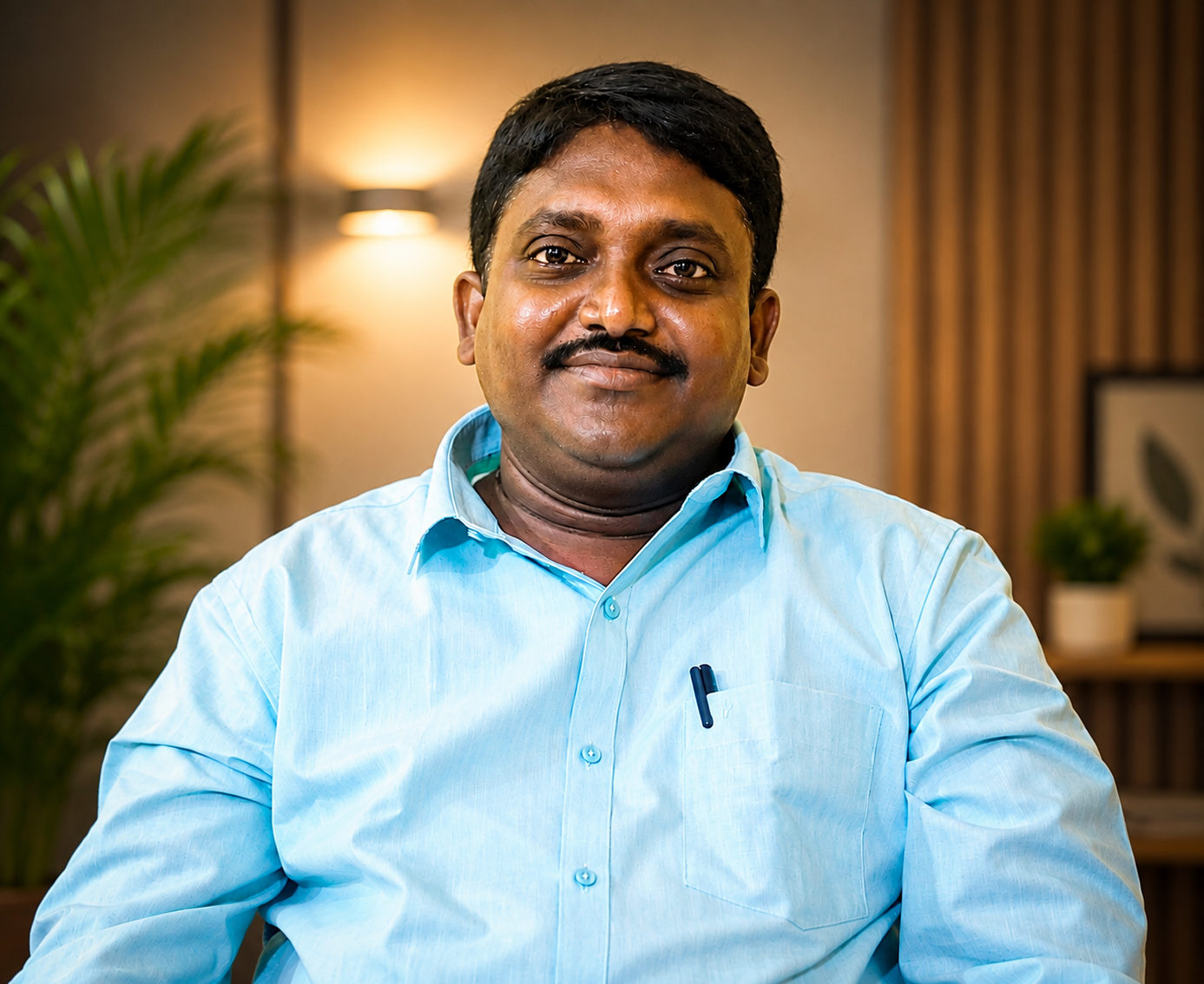 Placeholder for a portrait photo of Pastor Ramesh Babu