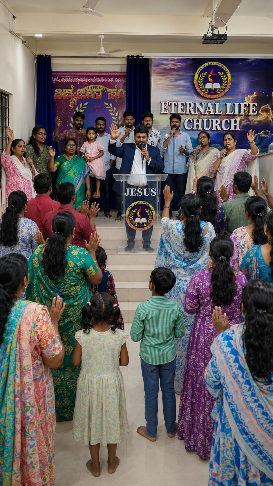 Placeholder for a Sunday worship service photo